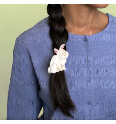 Pince à cheveux Lapin  - Coucou Suzette