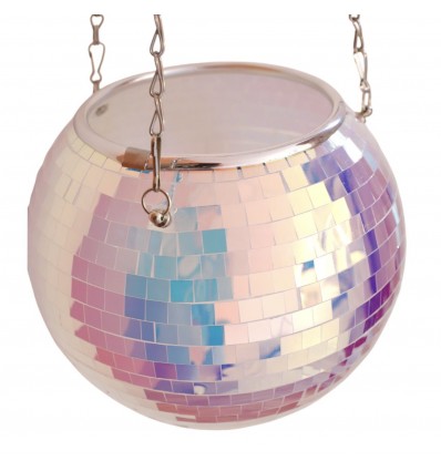 Pot à facettes iridescent 20 cm