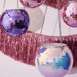 Pot à facettes iridescent 20 cm 2