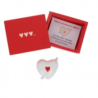 Coeur en céramique annonce surprise