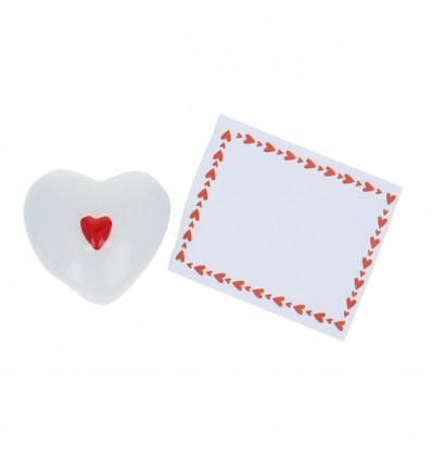 Coeur en céramique annonce surprise