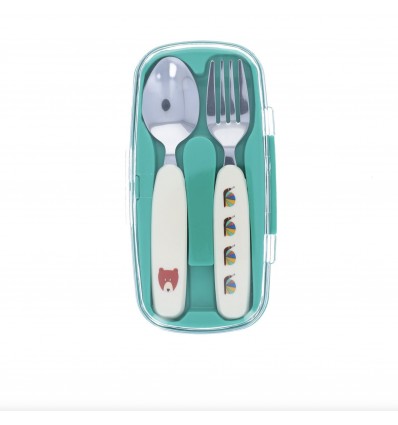 Set de deux couverts la forêt