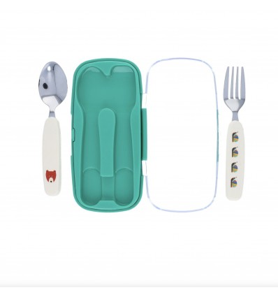 Set de deux couverts la forêt