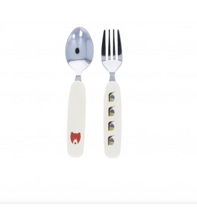 Set de deux couverts la forêt