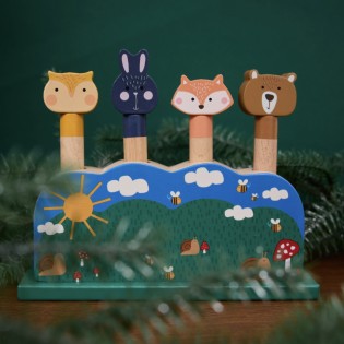 Animaux pop-up en bois