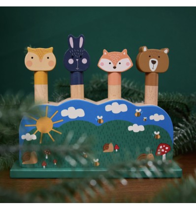 Animaux pop-up en bois