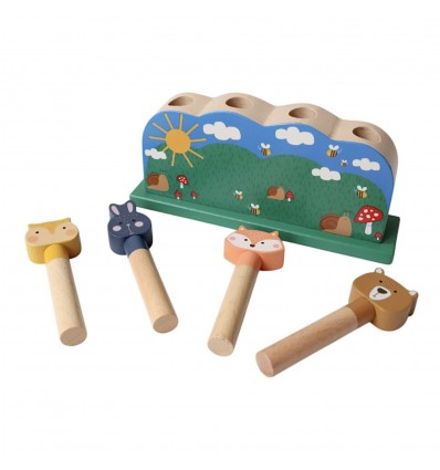 Animaux pop-up en bois