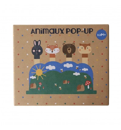 Animaux pop-up en bois