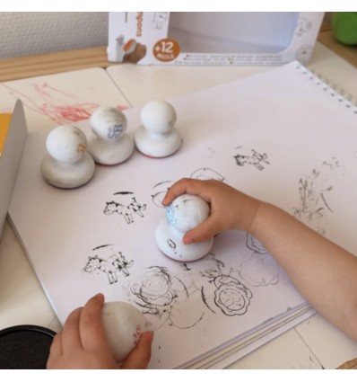 Mes premiers tampons Savane - Crea Lign'