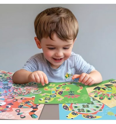 Gommettes repositionnables Dans ma savane - Crea Lign'