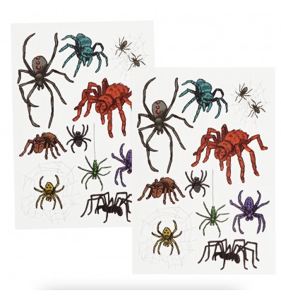 Tatouages temporaires Araignées - Rex London