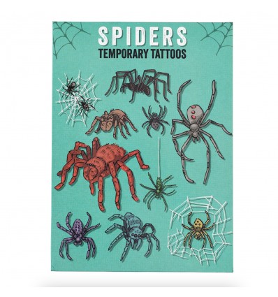 Tatouages temporaires Araignées - Rex London