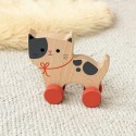 Chat en bois à roulettes - Rex