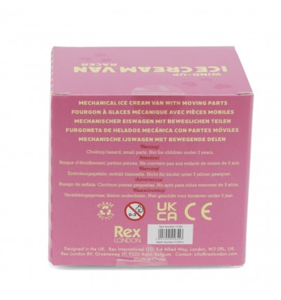 Camion à glace à remonter Jaune - Rex