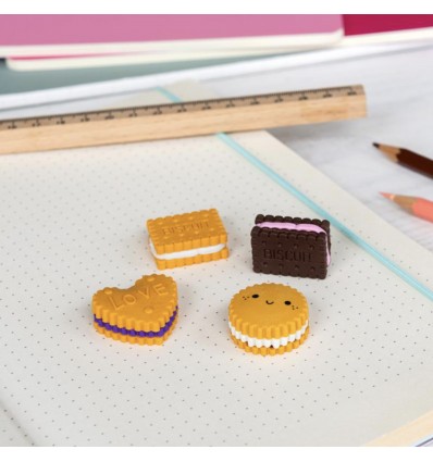 4 Gommes biscuits - Rex London