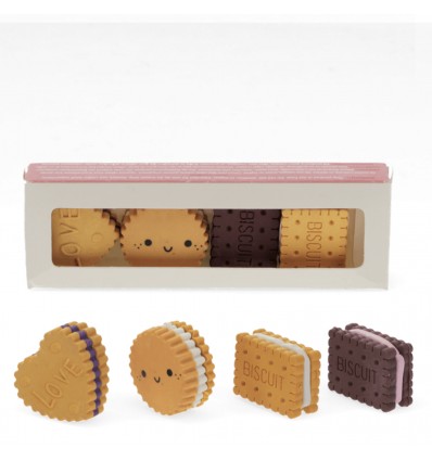 4 Gommes biscuits - Rex London