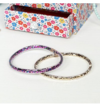 Duo de bracelets à paillettes - Rex