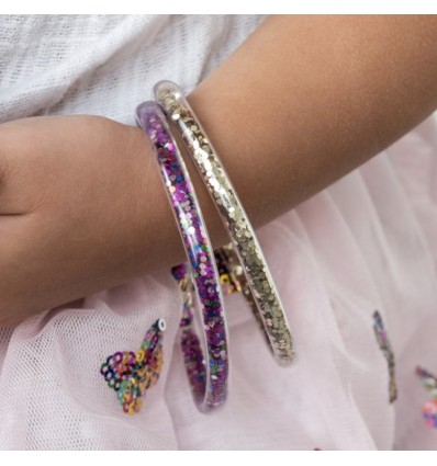 Duo de bracelets à paillettes - Rex