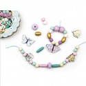 Coffret de perles en bois Papillon - Sycomore