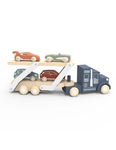Camion transporteur avec 4 voitures - Speedy Monkey