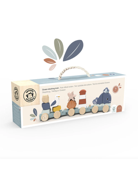 Train en bois Océan - Speedy Monkey