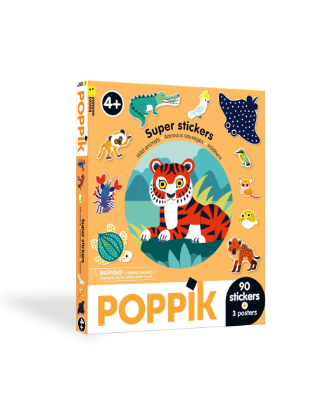 Super Stickers Animaux Sauvage  - Poppik
