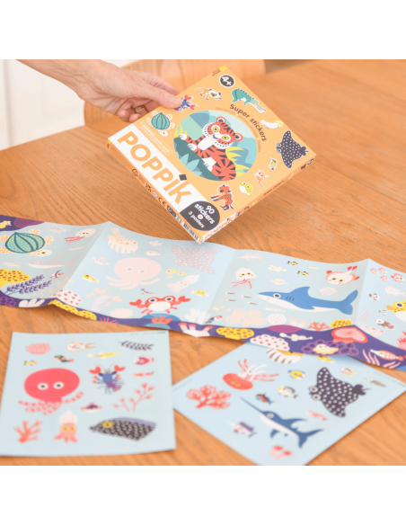 Super Stickers Animaux Sauvage  - Poppik
