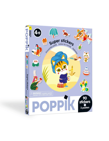 Super Stickers Autour du monde  - Poppik
