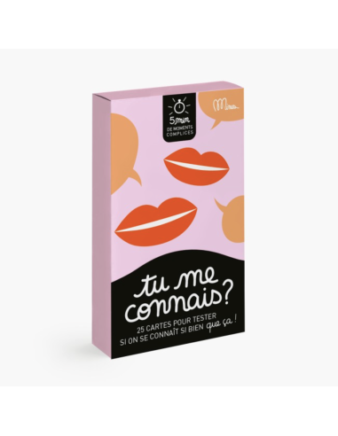 Jeu Tu me connais - Minus Editions