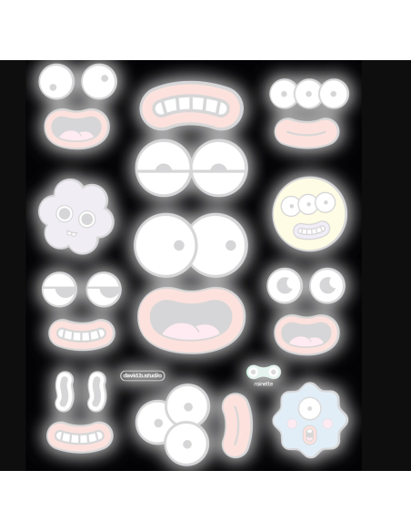 Sticker réfléchissant Face - Rainette