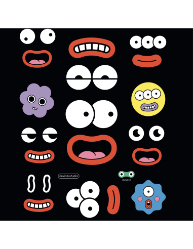 Sticker réfléchissant Face - Rainette