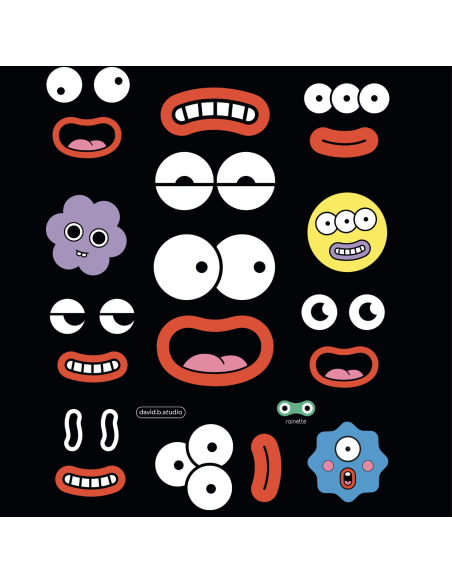 Sticker réfléchissant Face - Rainette
