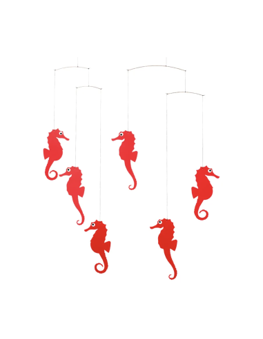 Mobile hippocampes rouges - Flensted