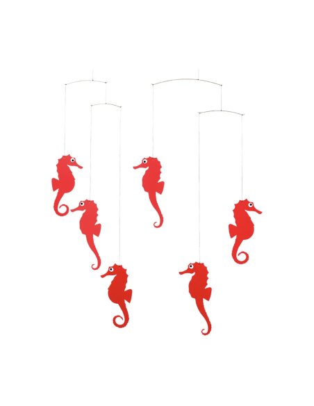 Mobile hippocampes rouges - Flensted