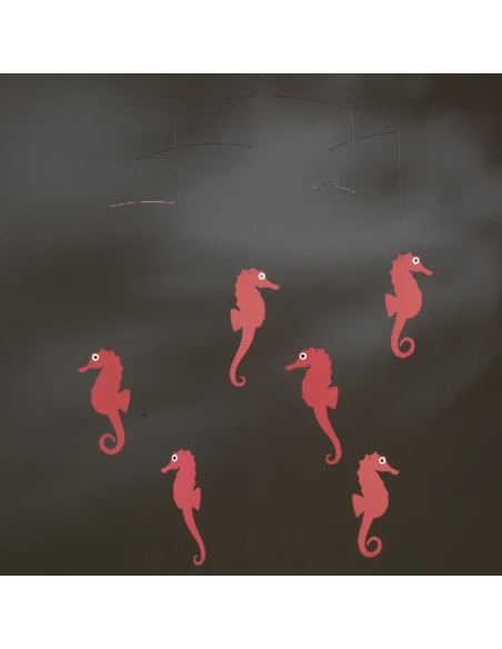 Mobile hippocampes rouges - Flensted