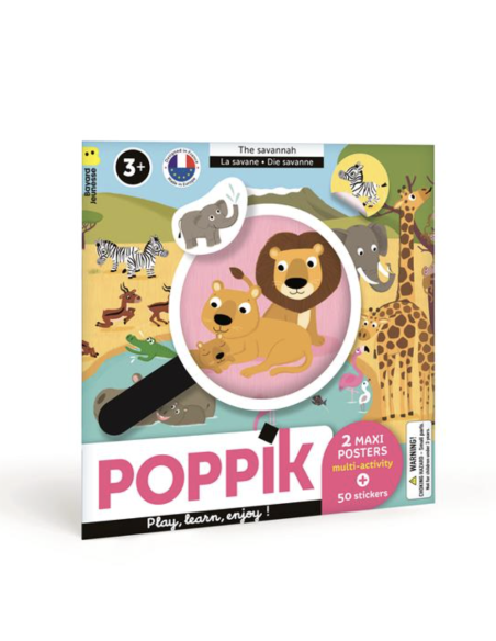 Poster à jouer La Savane - Poppik