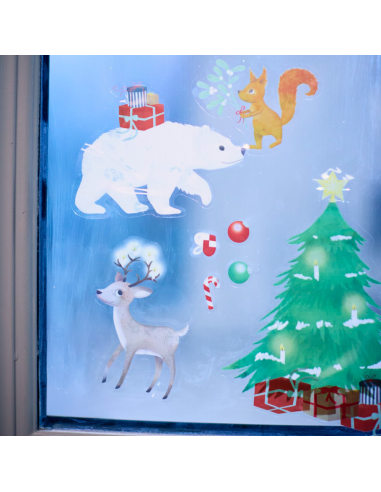 Autocollants de fenêtres Wonderful Winter -...