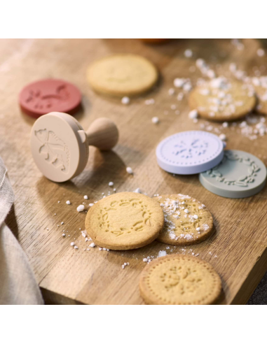 Tampon à biscuits et 4 tampons - Filibabba