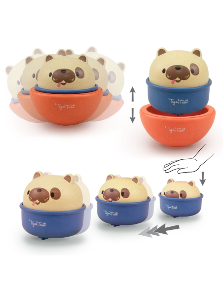 Chien 2-en-1 culbuto et à friction - Tiger Tribe