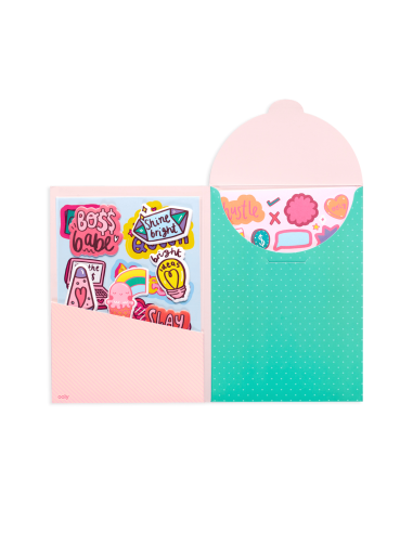 Pochette d'autocollants Girl Boss - Ooly