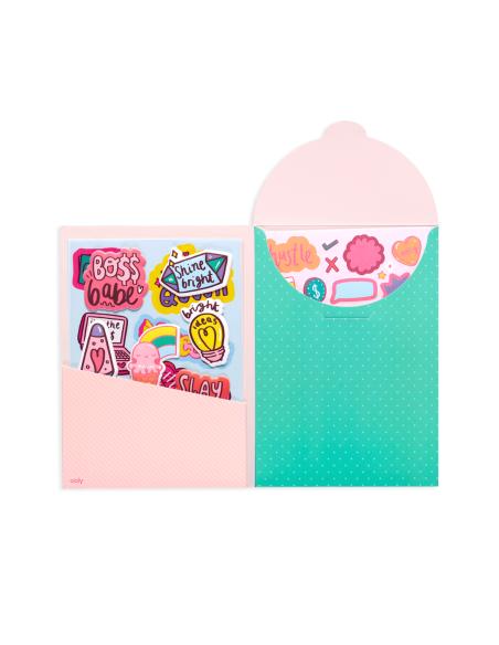 Pochette d'autocollants Girl Boss - Ooly