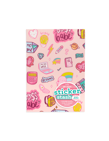 Pochette d'autocollants Girl Boss - Ooly