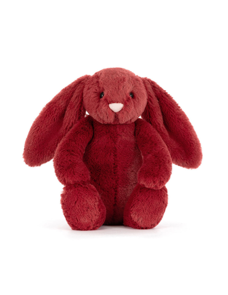 Peluche lapin Bashful Christmas Rouge (S) - Jellycat