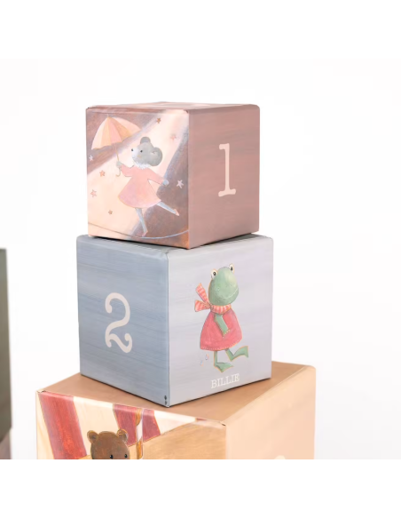 Set de 9 cubes à empiler Petits Amis - Egmont Toys