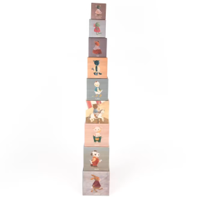 Set de 9 cubes à empiler Petits Amis - Egmont Toys 2