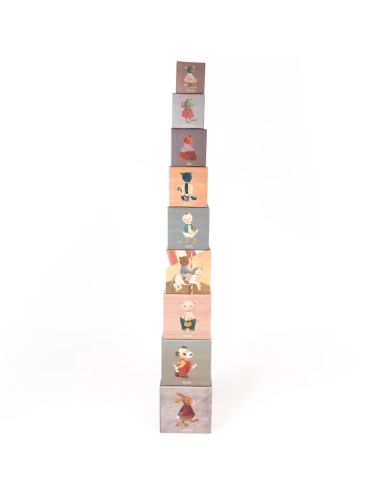 Set de 9 cubes à empiler Petits Amis - Egmont Toys