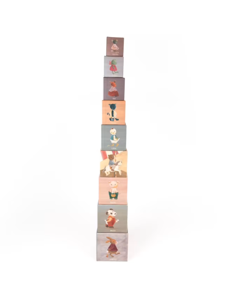 Set de 9 cubes à empiler Petits Amis - Egmont Toys
