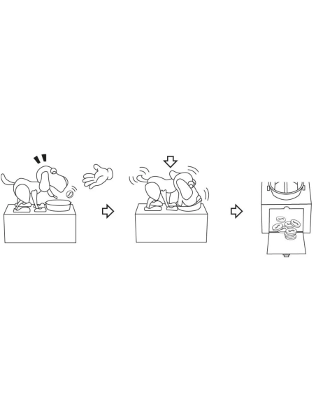 Tirelire chien mangeur de pièces - Winkee