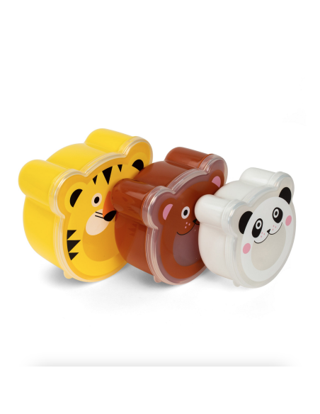 Set de 3 boites à goûter Kidoki - Kikkerland