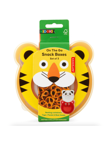 Set de 3 boites à goûter Kidoki - Kikkerland